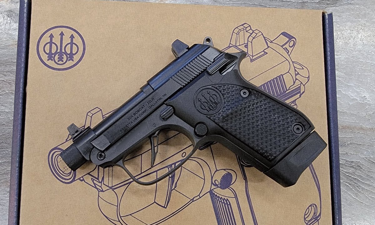 outdoors_deer's tweet photo. Beretta’s .22 LR Bobcat brings pocket‑sized confidence with classic style. Tip‑up barrel, snag‑free design, and smooth handling make it a perfect little companion for everyday carry or range fun.
#Beretta #22LR #Bobcat #Pistol #newarrivals https://t.co/k9qk2bnYeT
