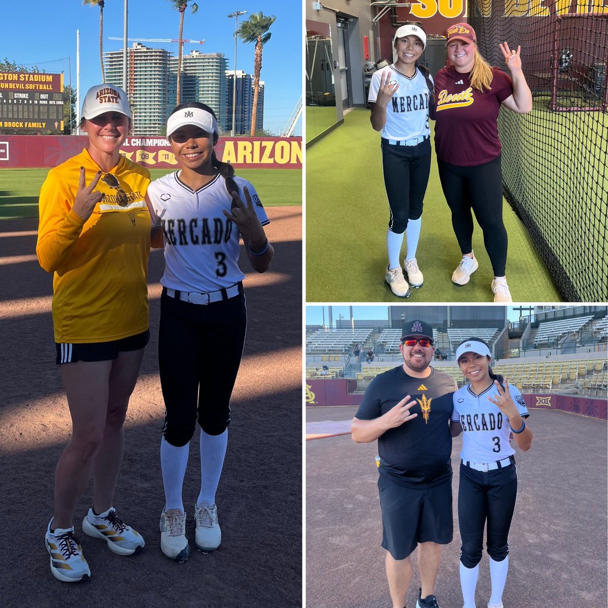 DelilahBui_2030's tweet photo. Had so much fun at the @ASUSoftball Fall Prospect Camp! Loved the 1:1 conversations/feedback from the coaches & the culture/environment !@coachcbartlett @Coach_JBloomer @mitchrob13 @hailey_decker_
#classof2030 #AMCookDrew #ndoathletics #212trainingcenter #chrissyhainespitching #f8outies
#fearthefork #forksup
@Softball_Home @SoftbalAmerica @5_recruiting @SoftballRecruit @YAthletesF @PlayBookAthlete @THEWOWSB @ExtraInningSB @PrepSoftball @LineDsoftball @ondecksoftball @SBRRetweets @TOP_D1RECRUITS @TopPrepPitchers