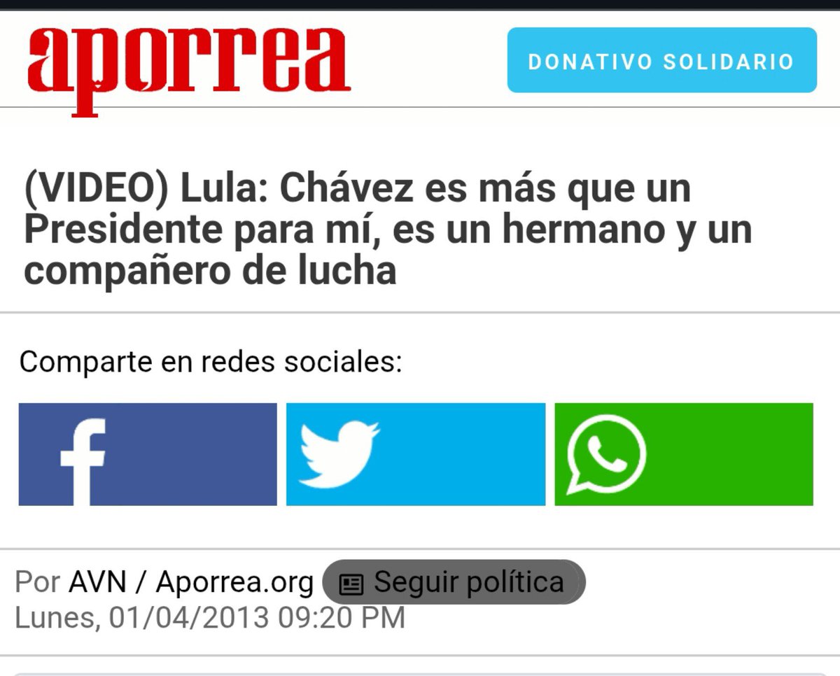 JJFlores94's tweet photo. "Los venezolanos son unos fachos porque no quieren a líderes como Lula".

Lo que Lula ha dicho y hecho sobre Venezuela: https://t.co/cdfgs6Sxsz