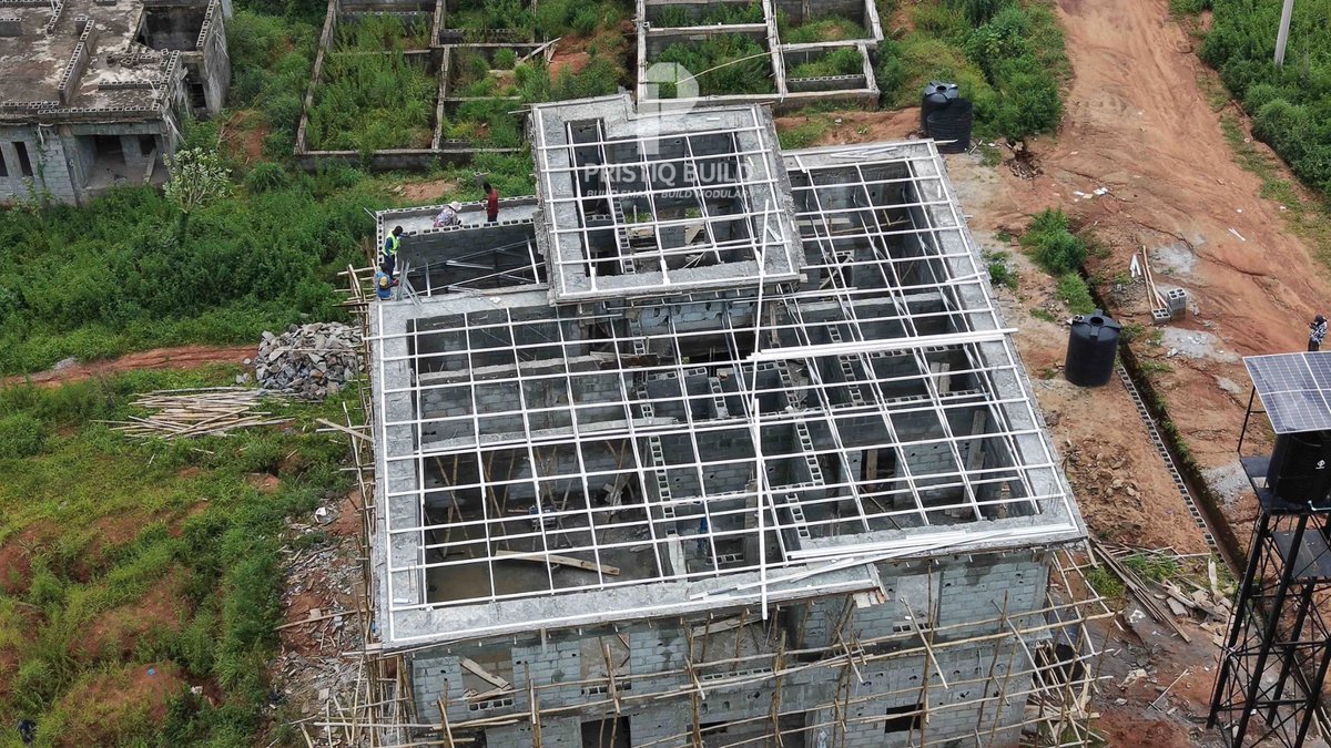 pristiqbuild's tweet photo. Another project underway. 

We’re now on site at Brick City Estate, Kubwa, bringing another project to life with precision and quality.

#LGSROOFING #RoofingNigeria #ConstructionNigeria https://t.co/oymqytIaQp