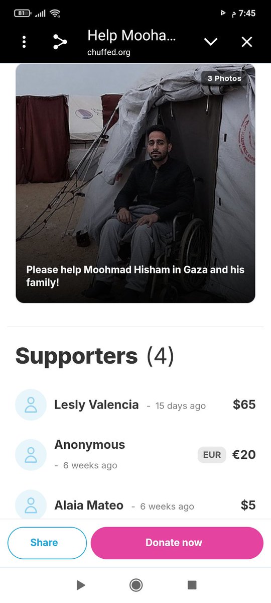 IAlqrem's tweet photo. Today I turned 30 and we are alone We cannot afford a meal or treatment for my amputated leg. 
I ask you, my brothers, to bring me joy on this day, even if it's just in a small way. 
No donations for several weeks https://t.co/ngAI7wZUxq
@PookieJane3429 https://t.co/69O1ZYizk4
