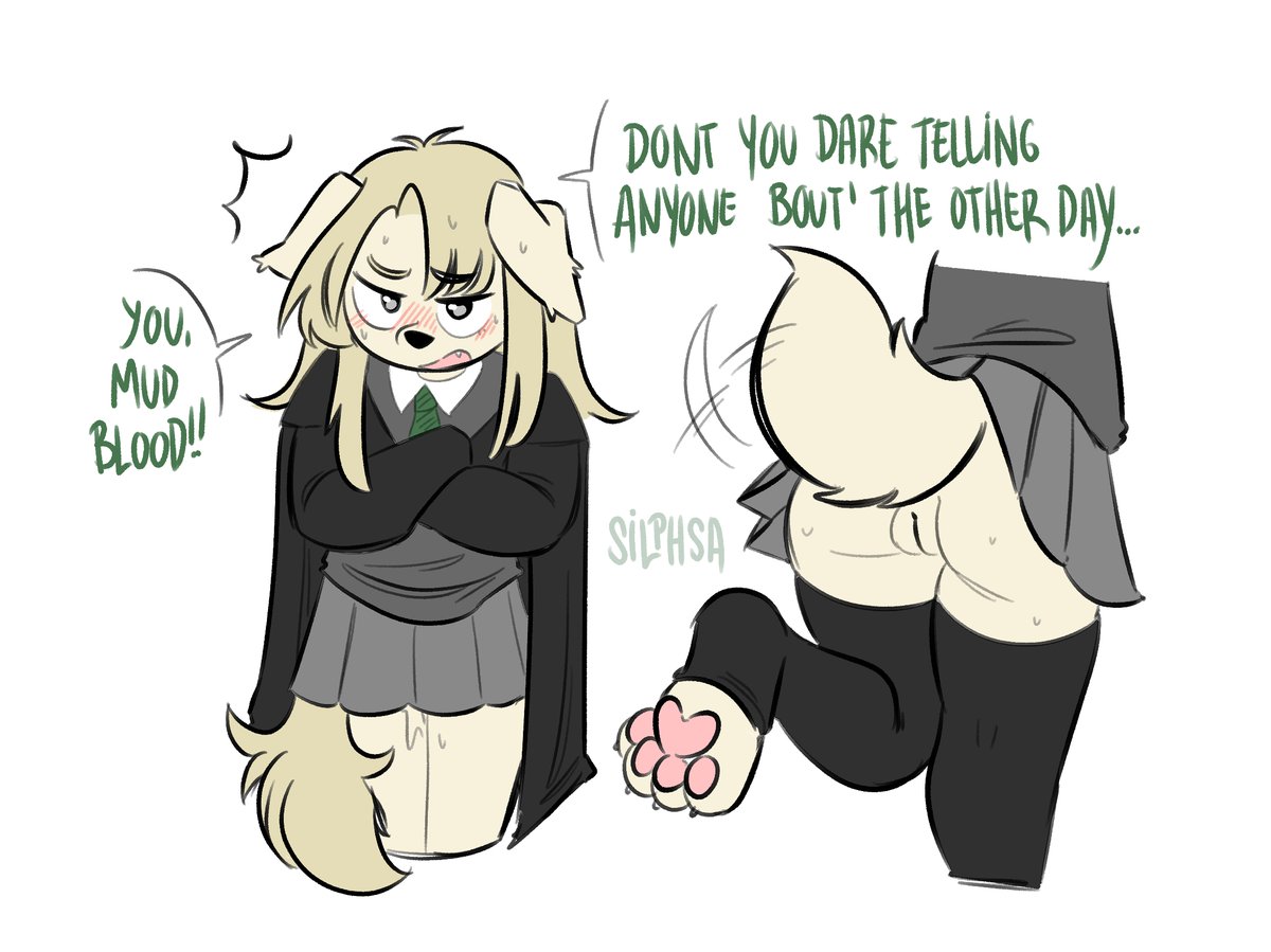 Silphsa's tweet photo. Silly request! puppy malfoid https://t.co/gfz0xLsE6U