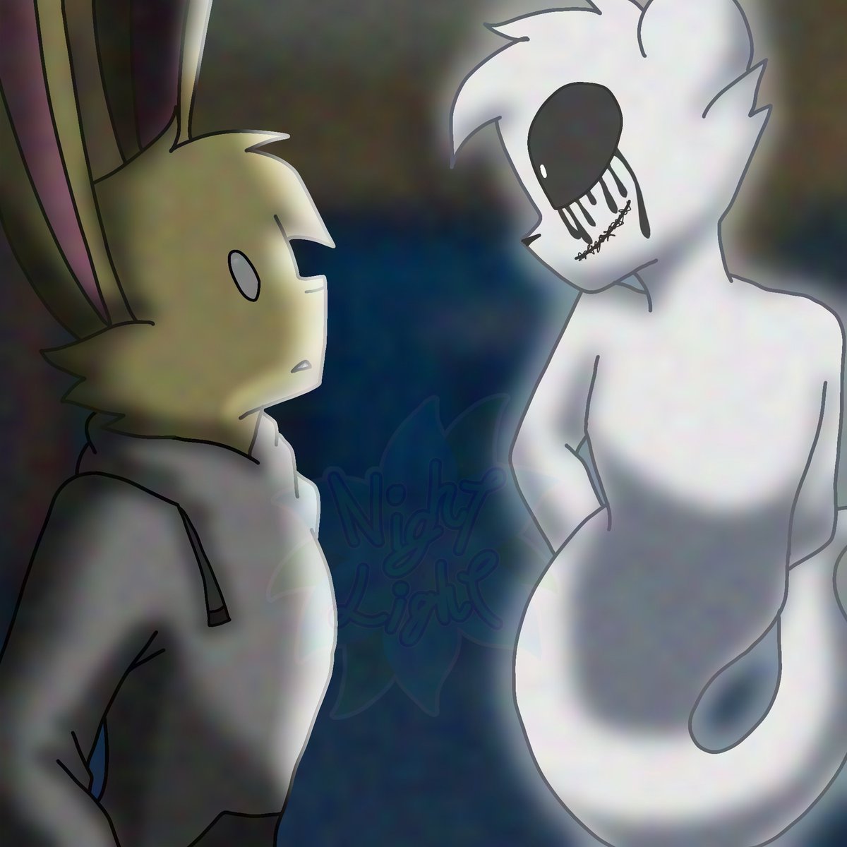 NightUvu's tweet photo. Día 5: Famtasma👻✨️

Ese fantasma es algo molesto

#MoonWolfTober2026
#animalhospital https://t.co/IByGHLBxF4