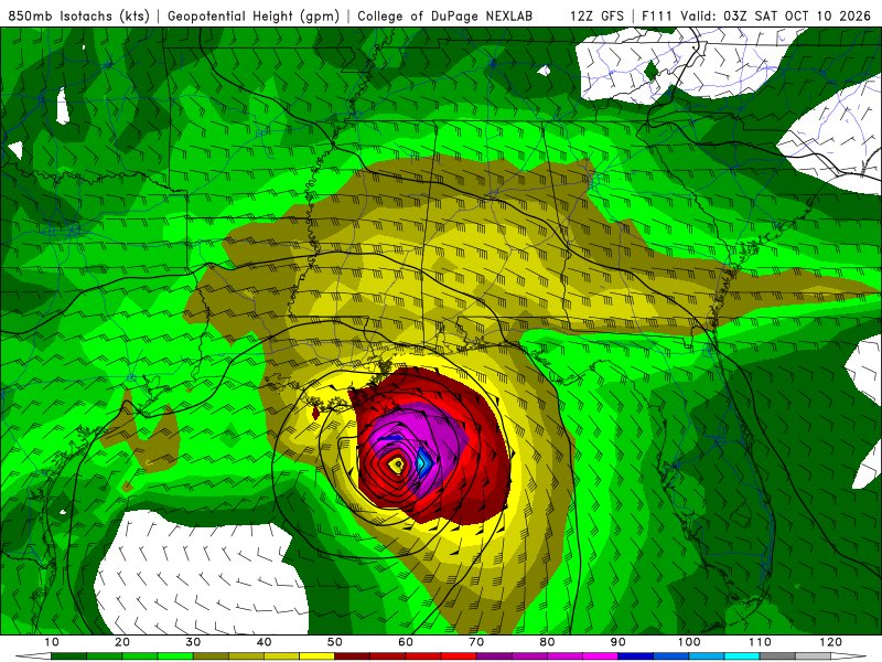 ItsRobWX's tweet photo. WHAT?? WHAT THE FUCK IS THAT 110+ HOURS AWAY 😭😭

SHIT IS LIKE AROUND A CAT 2-3+ HURRICANE???? https://t.co/HVTKOy6D6V