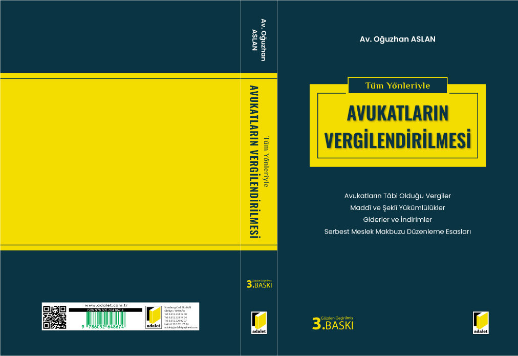 aslnoguzhannn's tweet photo. Sizlerin ilgi ve desteğiyle kısa sürede 2 baskı yapan, 1 özel baskı gören Tüm Yönleriyle Avukatların Vergilendirilmesi adlı kitabımın gözden geçirilmiş ve genişletilmiş 3. baskısı çok yakında satışta olacak.

Kitabın yapısını tamamen değiştirdim. Daha önceki baskılarda yer alan içerik yapısını da tamamen değiştirip hem akademik yönü olan hem de uygulama pratiğine dayanan bir formata çevirdim. İçindekiler bölümünü paylaşıyorum.

Kitapta sadece vergilendirmeye ilişkin kuralların neler olduğuna yer vermekle yetinmedim. Aynı zamanda yaşanan güncel vergilendirme sorunlarına ilişkin çözüm önerilerimi de paylaştım. Ayrıca yeni ve güncel içtihatlara da yer verdim.

Satışa çıkar çıkmaz yeniden duyuracağım.

Faydalı olmasını dilerim.