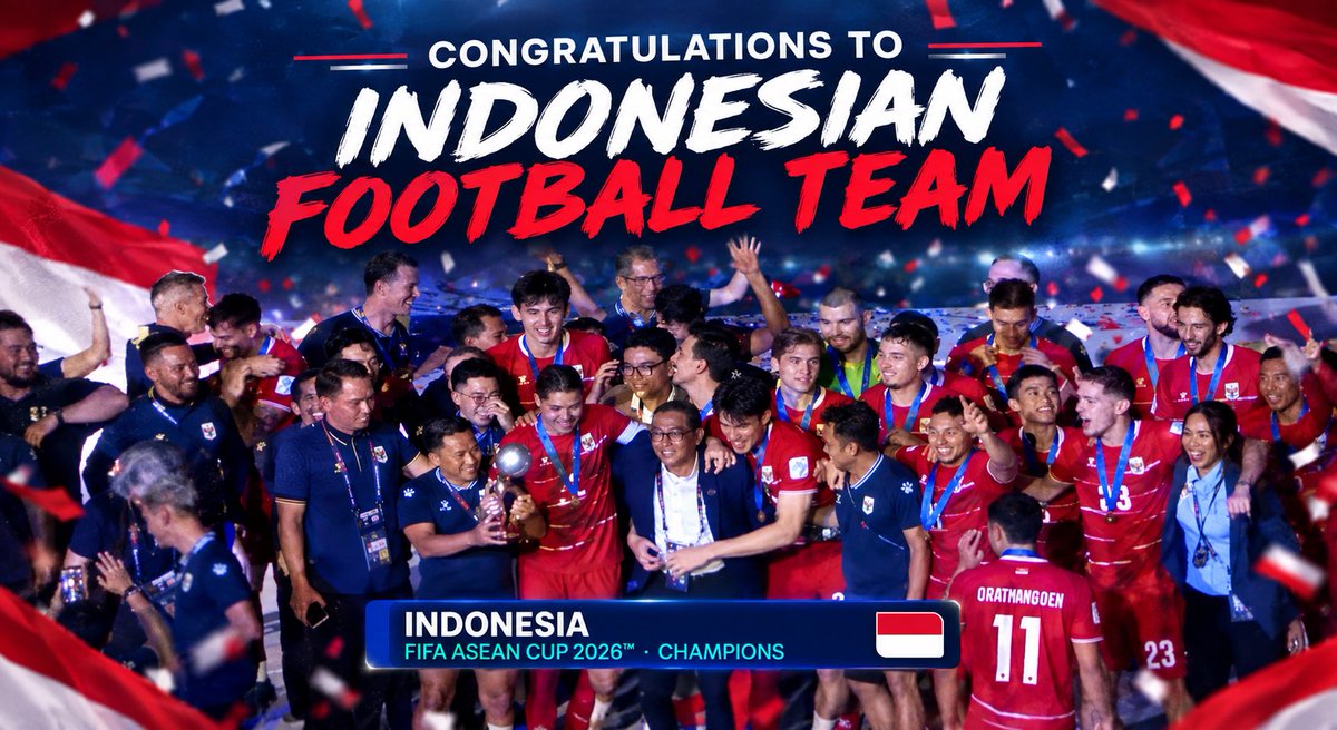 Asiantoken's tweet photo. Congratulations to Indonesian Football team, #asianpride #asiantoken #robinhood https://t.co/OtETcXe4Vo