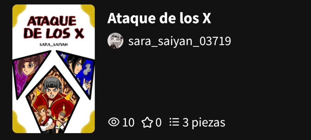 SaraMar56313854's tweet photo. Bueno, ya van 10 personitas que están leyendo Ataque de los X en Wattpad, muchas gracias ☺️❤️ 

Esta semana intentaré subir el capítulo 3 ☺️ https://t.co/CHCogYL2W0