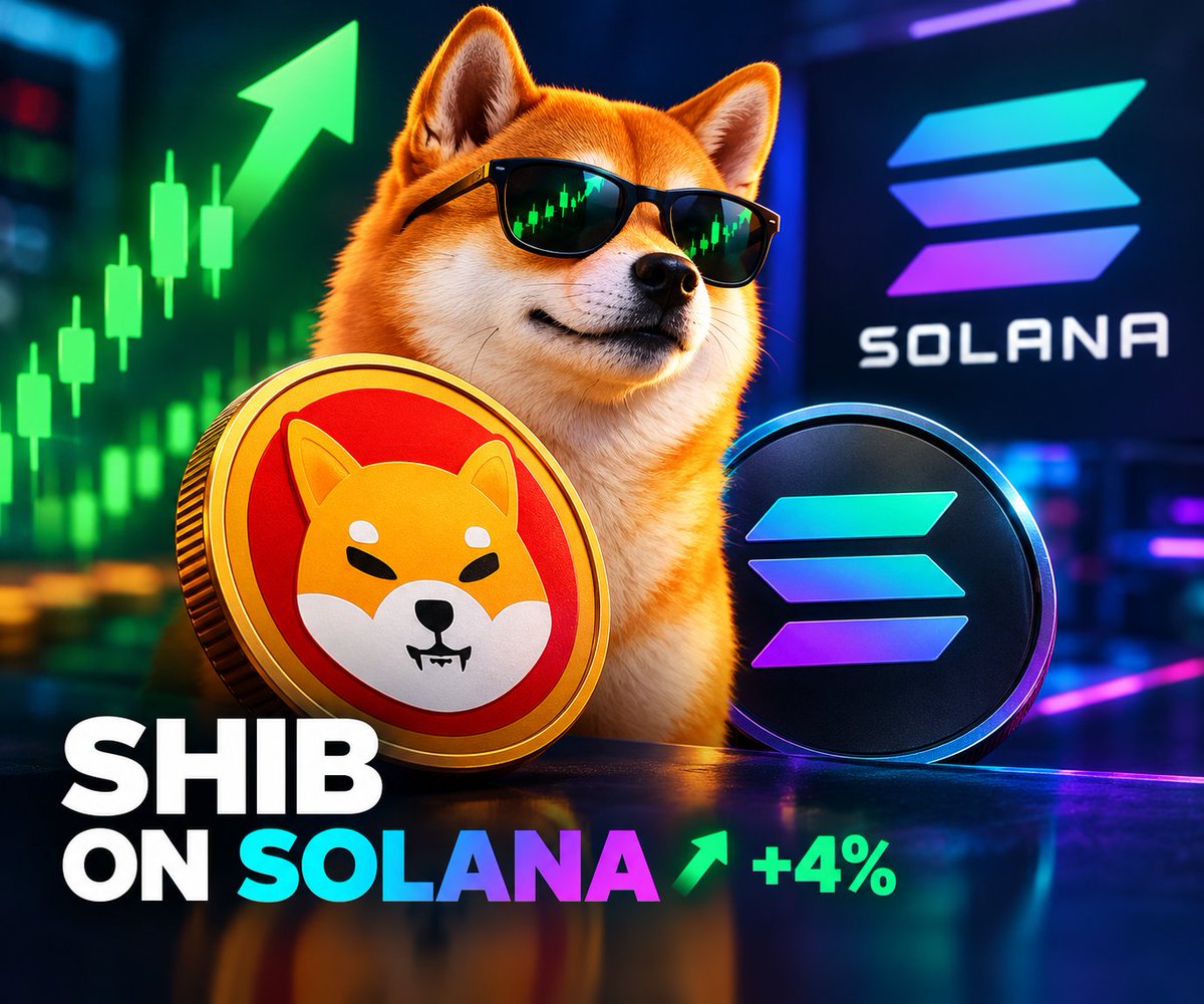 ShedrackGreen's tweet photo. 🚨 SHIB JUST LANDED ON SOLANA — AND THE MARKET REACTED

Shiba Inu’s official Solana launch via Sunrise triggered an immediate ~4% gain, with SHIB rebounding toward the $0.0000588–$0.0000598 resistance zone. 

The bigger story? Access + liquidity. SHIB can now tap deeper into Solana’s trading ecosystem, including major platforms such as Jupiter and Raydium.

📈 Trading volume also surged sharply following the launch, showing strong trader interest. 

Different chain. Same dog. 🐕

#SHIB #ShibaInu #Solana #Crypto #Memecoins #Altcoins $SHIB $SOL 