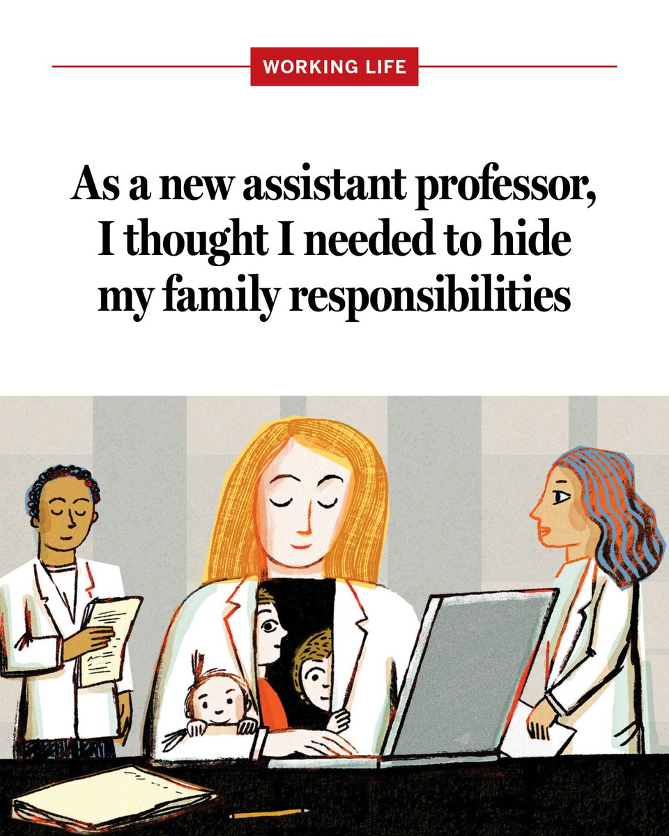 ScienceMagazine's tweet photo. "I did not need to disguise the constraints of my career to prove I was a devoted mother, just as I do not need to disguise the demands of motherhood to prove I am a serious scientist." #ScienceWorkingLife https://t.co/eLseTagvVk https://t.co/9qF66eQhyg