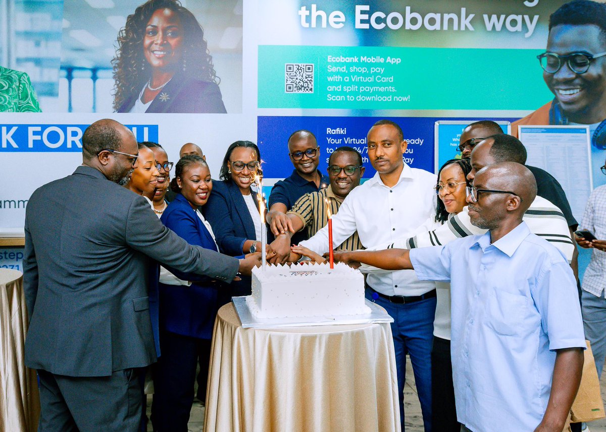 EcobankRW's tweet photo. The Customer Service Week celebrations continue at Ecobank HQ! 🎉💙

As the celebration continues this Customer Service Week, we’re celebrating our customers and thanking them for their continued trust, for choosing Ecobank, and for giving us the opportunity to serve them every day.

Your support, feedback and continued engagement inspire us to keep raising the bar and delivering better experiences.

Here’s to celebrating you! Happy Customer Service Week! 🎉
#EcobankRw #ABetterWay