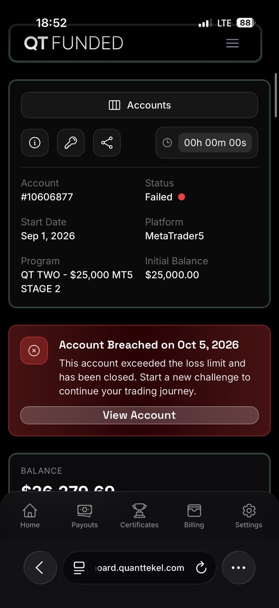paprika_lil's tweet photo. @QtFunded @StepnCheck 
Jo wtf, what is that? My acc was passed got rule breach after 3Weeks and now i got a free 25K acc ph2 wtf is wrong with you? https://t.co/RXZjf9w95p