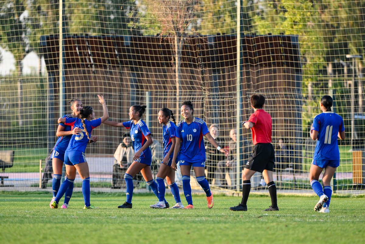 VenNotBen's tweet photo. Uzbekistan 0-4 #FilipinasU17 
Noelle Granger 51’ 63’ 65’
Savannah Chheng 68’ 
#U17WAC Qualifiers
📸 AFC https://t.co/H3wXr3pHkC