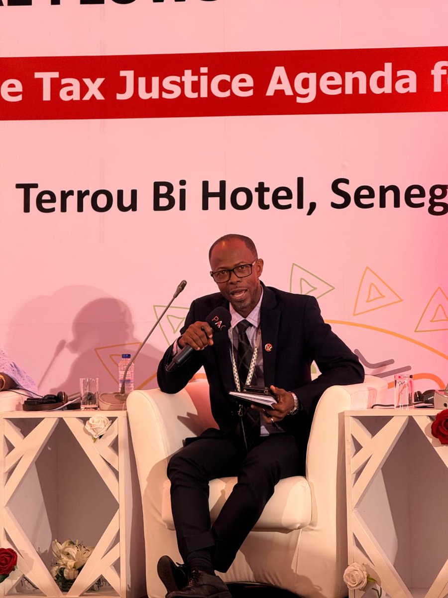 vastghana's tweet photo. During the panel session of the 14th Pan-African Conference on Illicit Financial Flows and Taxation in Dakar, Senegal, our Executive Director, Mr. Labram Musah, shared lessons from Ghana.

Speaking during the "Country Reflections – Lessons from the Four Countries" panel discussion, he joined fellow panellists Estelle Dauchy, Godefroid Mboyo, Isaiah Mbewe, Solomon Adoga, Penda Ndiaye and Danielle Onyango. The session was moderated by John Thoni of the @TaxJusticeAfric (TJNA).

Mr. Musah brought Ghana’s public health perspective to the conversation. In his reflections, he spotlighted a policy gap in Ghana’s approach to tobacco products. He noted that while the Public Health Act, 2012 (Act 851) empowers @fdaghana to ban and confiscate tobacco products, novel products such as e-cigarettes, vapes and shisha are also subject to taxation by the Ministry of Finance, (@MoF_Ghana )  through the @GhanaRevenue  

He explained how this creates policy incoherence that can be exploited, particularly as the #tobaccoindustry continues to evolve. He also drew attention to increasingly sophisticated products driven by innovation and technology, emphasizing the need for regulatory and tax frameworks to be updated to reflect these developments and address their wider public health consequences.

From Ghana’s experience to the wider African #taxjustice conversation, Mr. Musah’s contribution brought a clear public health lens to discussions on domestic resource mobilisation.

@TAX JUSTICE NETW @_GHSofficial  Health Service World Health Organization Ghana 

#VASTGhana #PAC2026 #TaxJusticeAfrica #HealthTaxes #IFFF #EconomicSovereignty #Dakar
