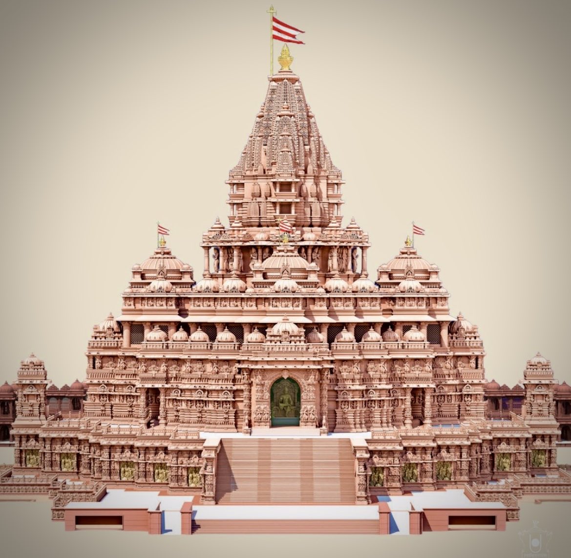 mandirclicks's tweet photo. BAPS Akshardhams - Robinsville USA and Surat India https://t.co/JsV0Lzybva