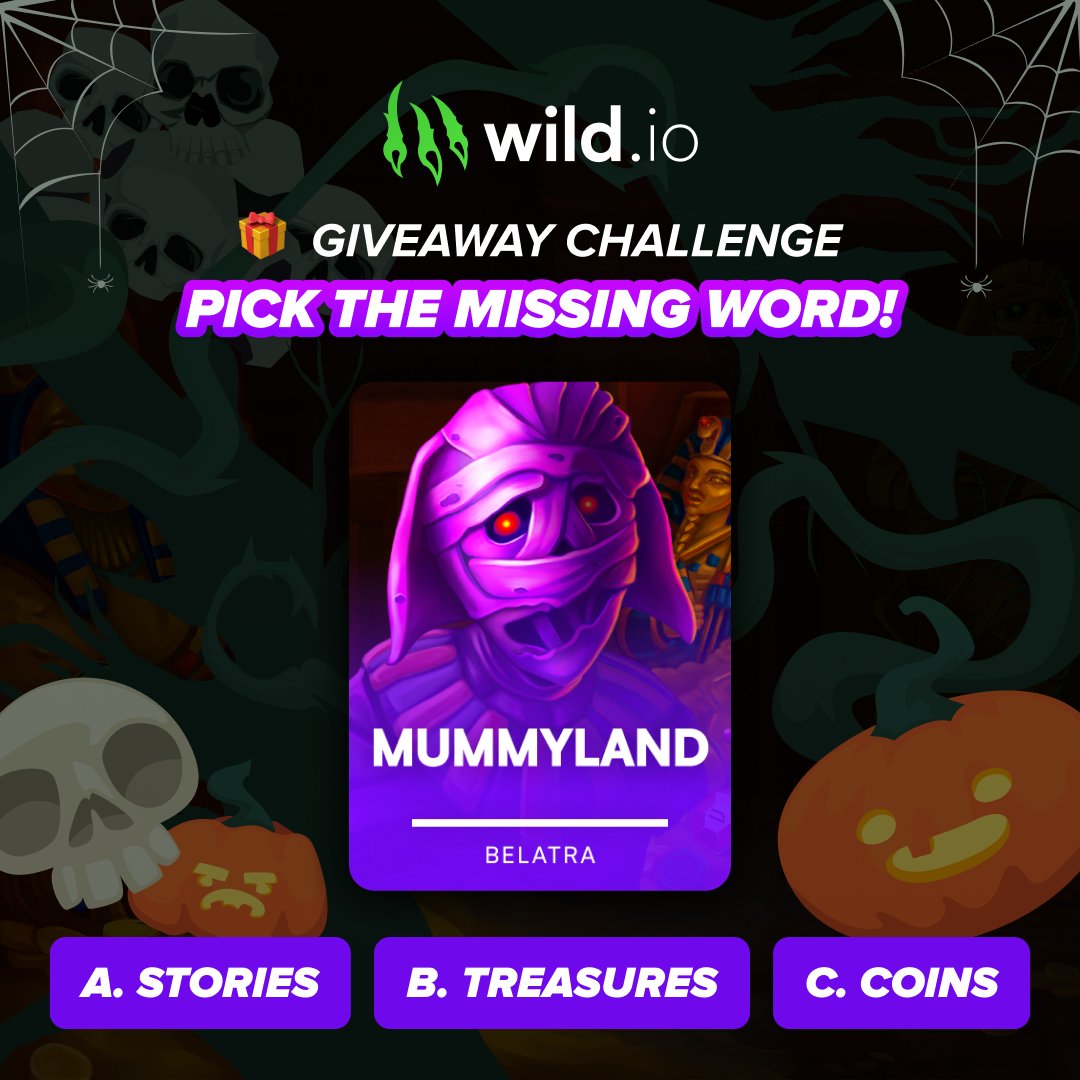 wild_io's tweet photo. 🎁 Giveaway Challenge | Pick The Missing Word

complete the game title — drop A, B or C in the replies. correct answers go in the draw.

💬 Reply + 🔄 Repost for a chance to win 50 Free Spins
💡 Winner picked Friday, October 9 at 14:00 UTC https://t.co/mmSsWuquX8