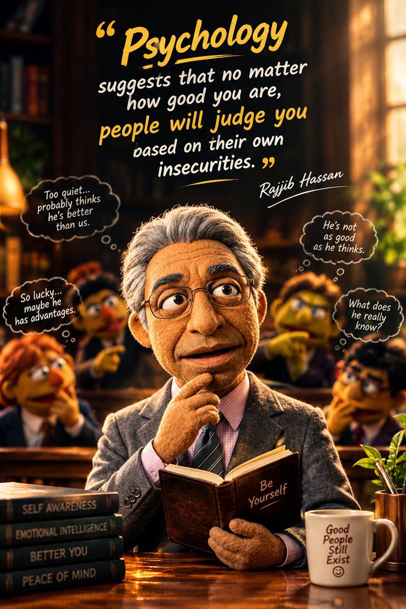 rajjib's tweet photo. ❝Psychology suggests that no matter how good you are, people will judge you based on their own insecurities.❞ https://t.co/TfiFLjzUrS