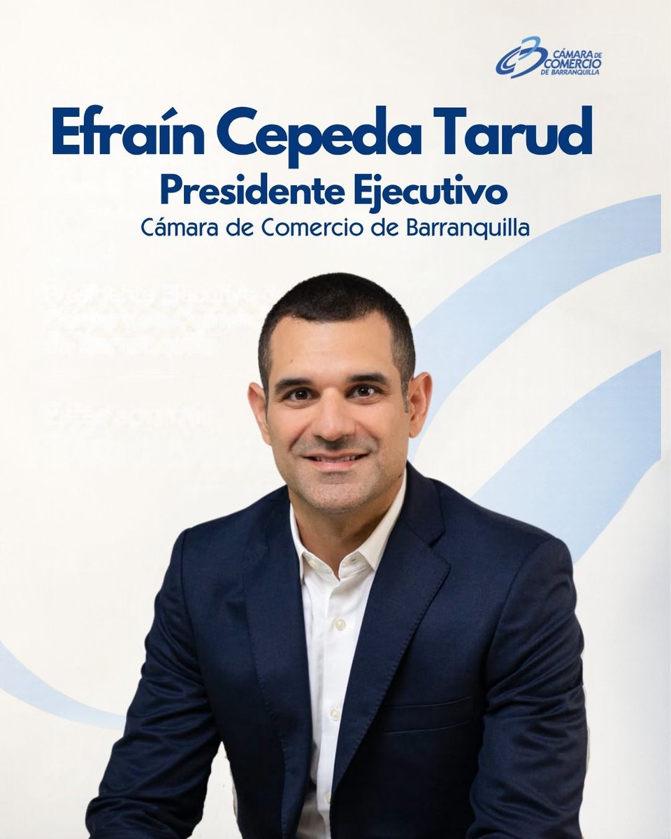 Camarabaq's tweet photo. Una nueva etapa comienza en la Cámara de Comercio de Barranquilla. 💙

Nuestro presidente ejecutivo, @ECepedaTarud  agradece la confianza depositada en él y comparte los tres grandes propósitos que orientarán su gestión: estar cada vez más cerca de nuestros empresarios, fortalecer la integración y las grandes apuestas del Caribe, y aprovechar las oportunidades para atraer inversión y conectar al territorio con nuevos mercados.

Un camino que queremos construir junto a la comunidad empresarial, autoridades, academia y todos los actores de la región para generar más empresas, empleo y mayor bienestar para la ciudadanía.