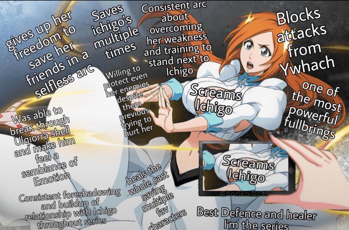kitano_fehn's tweet photo. years of ignoring her writing and claiming her potential was being wasted cuz she wasn't using her powers to the fullest

now that Kubo has given you what you wanted
the new argument is that it doesn't count because it’s "filler” https://t.co/i8ZZqJujkV