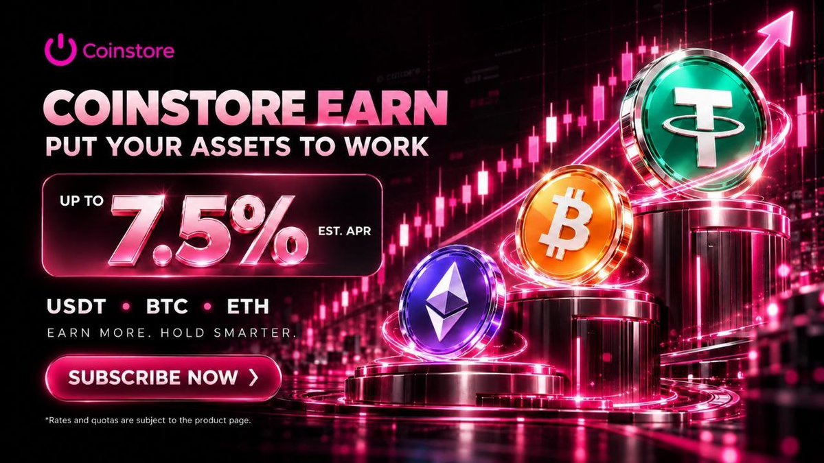 razuali753's tweet photo. 📈 Coinstore Earn gives your crypto more utility.
USDT, BTC and ETH holders can explore additional earning opportunities today.
#CoinstoreEarn https://t.co/azqeoMgtEM