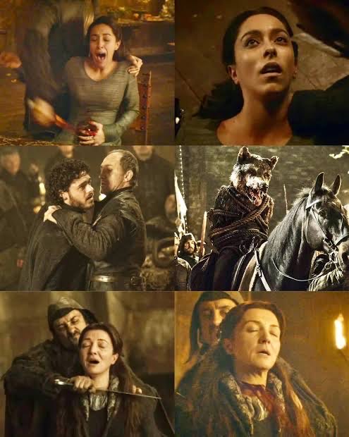 officialmrsavvy's tweet photo. Robb Stark dragged thousands of innocent smallfolk south to die in the mud for his personal family revenge. Walder Frey and Roose Bolton wiped out a room full of arrogant nobles in twenty minutes and instantly ended a war. Ethically, slaughtering twelve lords to save tens of thousands of peasants is the ultimate act of peace. We experienced in GOT