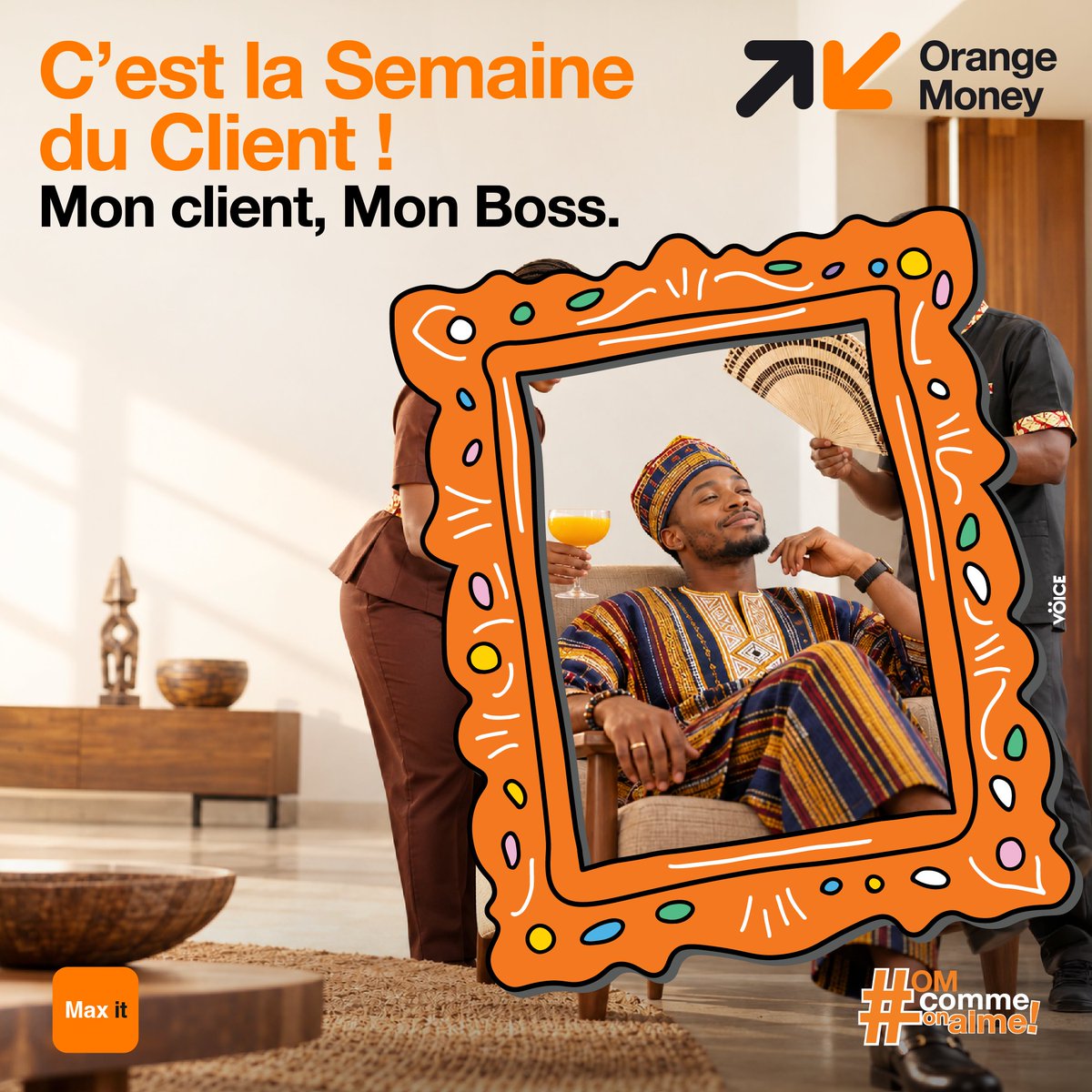 Orangemoneybf's tweet photo. 𝐌𝐨𝐧 𝐜𝐥𝐢𝐞𝐧𝐭, 𝐦𝐨𝐧 𝐁𝐨𝐬𝐬 !

Cette semaine, c’est toi la star ! 👑
Parce qu’avec 𝐎𝐫𝐚𝐧𝐠𝐞 𝐌𝐨𝐧𝐞𝐲, chaque client mérite d’être traité comme un Boss. 😎✨

𝐁𝐨𝐧𝐧𝐞 𝐒𝐞𝐦𝐚𝐢𝐧𝐞 𝐝𝐮 𝐂𝐥𝐢𝐞𝐧𝐭 𝐚̀ 𝐭𝐨𝐮𝐬 ! 🧡

#OrangeMoney #SemneDuClient https://t.co/PHrcGoos8f