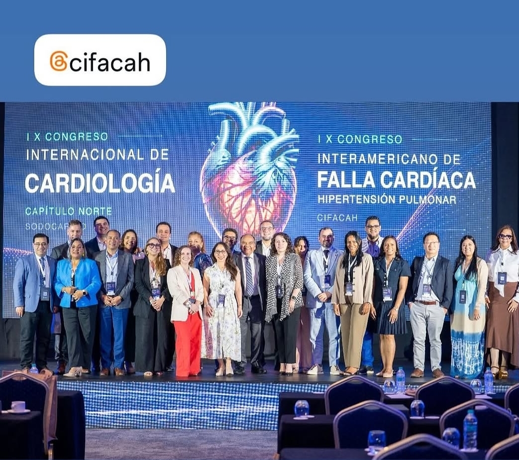 SPCyCC's tweet photo. 🫀🌎La Dra. Karina Scavenius y el Dr. Felipe Fernández representaron a la SPCyCC en el IX Congreso Interamericano de Falla Cardíaca e Hipertensión Pulmonar (CIFACAH). 🇵🇾🤝 https://t.co/lmv6fKRdzF
