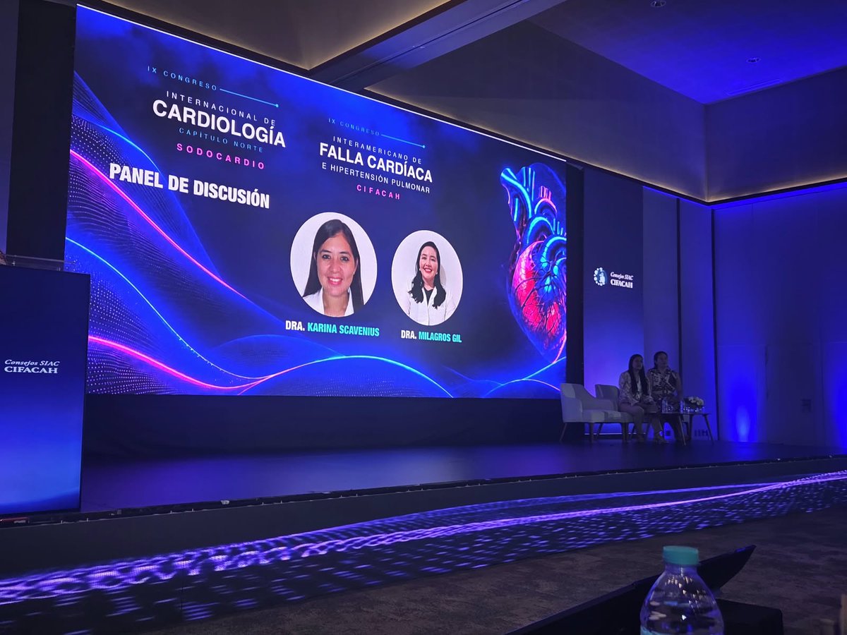 SPCyCC's tweet photo. 🫀🌎La Dra. Karina Scavenius y el Dr. Felipe Fernández representaron a la SPCyCC en el IX Congreso Interamericano de Falla Cardíaca e Hipertensión Pulmonar (CIFACAH). 🇵🇾🤝 https://t.co/lmv6fKRdzF