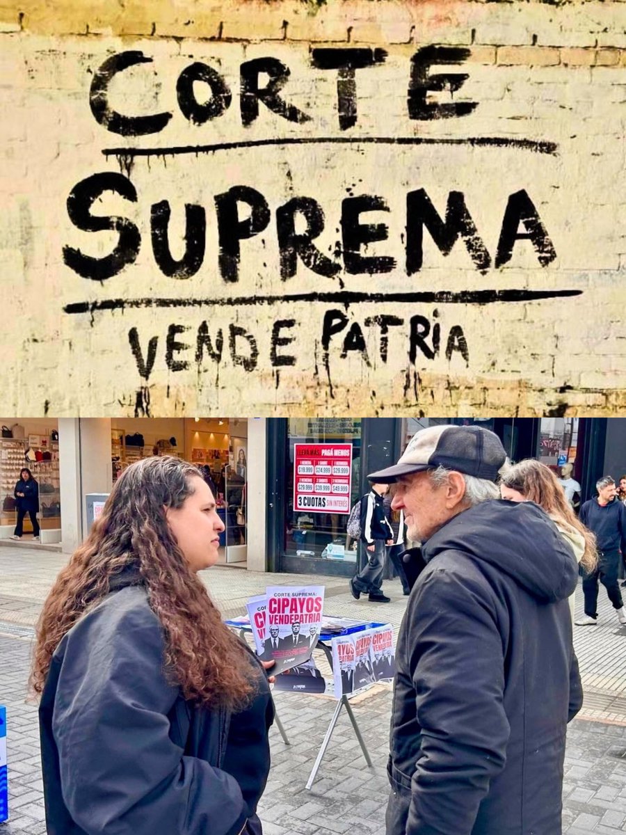 la_campora's tweet photo. Corte Suprema CIPAYOS VENDEPATRIA.

— Volanteadas y afichadas en todo el país. https://t.co/fkBfZHnB7Y