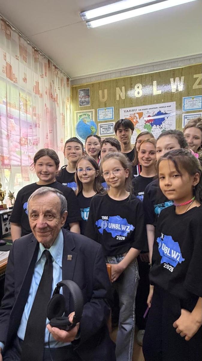 SP9DLM's tweet photo. I flew from #Almaty to #Kostanay in northern Kazakhstan🇰🇿. I will be visiting the #UNLWZ school radio club, which has been operating continuously for 60 years thanks to the efforts of Anatoly Yefanov #UN9LA. The club will receive a #LoRa APRS and #APRS iGate as a gift.#hamradio https://t.co/oDjgATCGBm