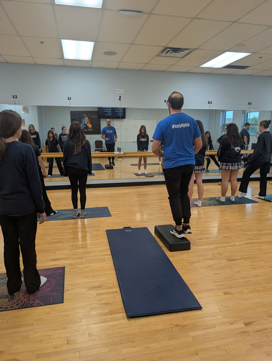 CardinalCarter's tweet photo. A huge thank you to John Maksoud from Erie Shores Rehabilitation for visiting our dance classes last week! John led an incredible workshop focused on injury prevention, proper warm-ups, and keeping our bodies healthy as we train for performance season. https://t.co/KB6JBHAjOo