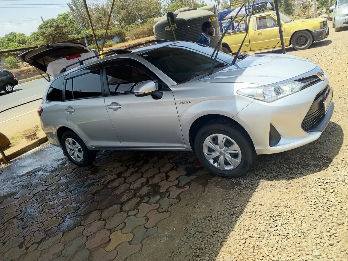 JaMtoka's tweet photo. - 2018 Toyota Corolla Fielder Hybrid 🇯🇵 (NKE165G)
- KSh1.65 Million 
- Fuel Tank: 36L
- 20-25km/litre
- Mileage: 107,765km
- Location: Nairobi 🇰🇪
- +254733665551 (WhatsApp)

- 1.5-litre 4-Cyl NA Petrol with Electric Motor (1NZ-FXE)
- 110bhp @ 4800 rpm
- 207Nm @ 3600-4400 rpm
- e-CVT
- Front Wheel Drive

- 7 Airbags
- EBD and Brake Assist 
- Vehicle Stability Control 
- Hill Start Assist 
- Toyota Safety Sense C:
√ Pre-Collision System with Pedestrian Detection 
√ Lane Departure Alert
√ Automatic High Beam

- Steel Rims
- Fabric Seats
- Wing Mirror Blinkers