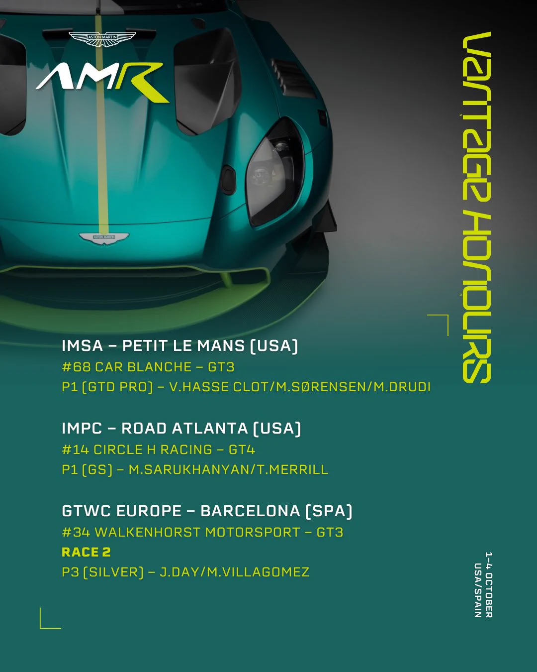 ASTON MARTIN Racing WEC 公式 ジャケット AMR M Aston Martin Racing (@AMR_Official) / X