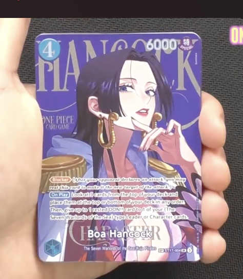 not_imzu's tweet photo. @ONEPIECE_tcg_EN 
I think I can speak for a majority that the obvious drop in quality English cards to give priority to other regions is awful practice. There is such a clear, obvious distinction between them now. I love collecting this game and playing but this is annoying asf https://t.co/LXz2XoMUHy