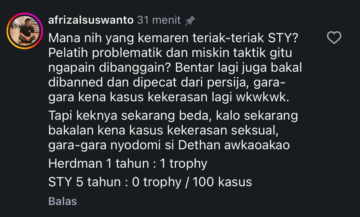 MediaPersija's tweet photo. Ga ada angin ga ada hujan tiba2 bikin narasi lagi 😅 https://t.co/Nv0fSrL1NL