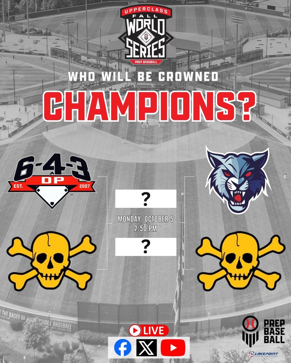 LakePointSports's tweet photo. Who will play for the #UpperFallWS26 crown?
โพ๏ธ @643DPAthletics ๐ @_thedirtbags
โพ๏ธ LYNX Scout ๐ @_thedirtbags
๐
Monday
โฐ 2:50 pm
๐๏ธ @coryjmccartney
@prepbaseball | @PBTourney https://t.co/1gNCbmsytU