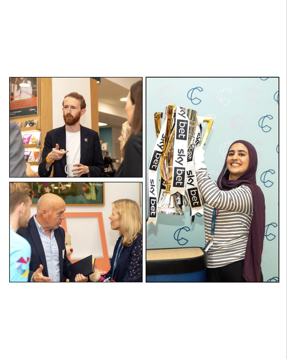 BromleyFCTrust's tweet photo. A special visit to St Christopher’s Hospice 

Last week, we received such a warm welcome and shared the EFL League Two Play-Off trophy with staff and patients 🏆

We’re excited to explore how we can work together to support our community 🤍

#PlayingOurPart | #WeAreBromley https://t.co/lHdfrlqrdV