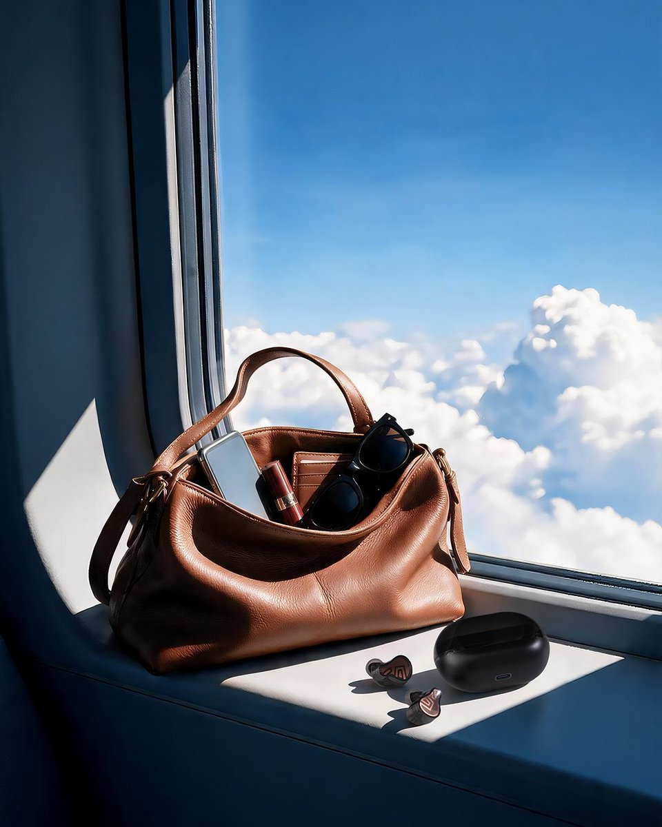 SOUNDPEATS's tweet photo. ✈️ Long flight? Time to switch to flight mode.

Put on the H3, turn on 55dB ANC, and let the noise of the cabin fade away. 🎧🤫

Favorite playlist on.
“Wired-like” sound experience on. 🎶
And just like that, the journey begins before you even land. 🌎✨

A little quiet, a little music, and a lot of anticipation for what’s waiting at the other end.

Ready for takeoff? ✈️
#SOUNDPEATS #H3 #TravelVibes #earbuds #vibes #holidayseason