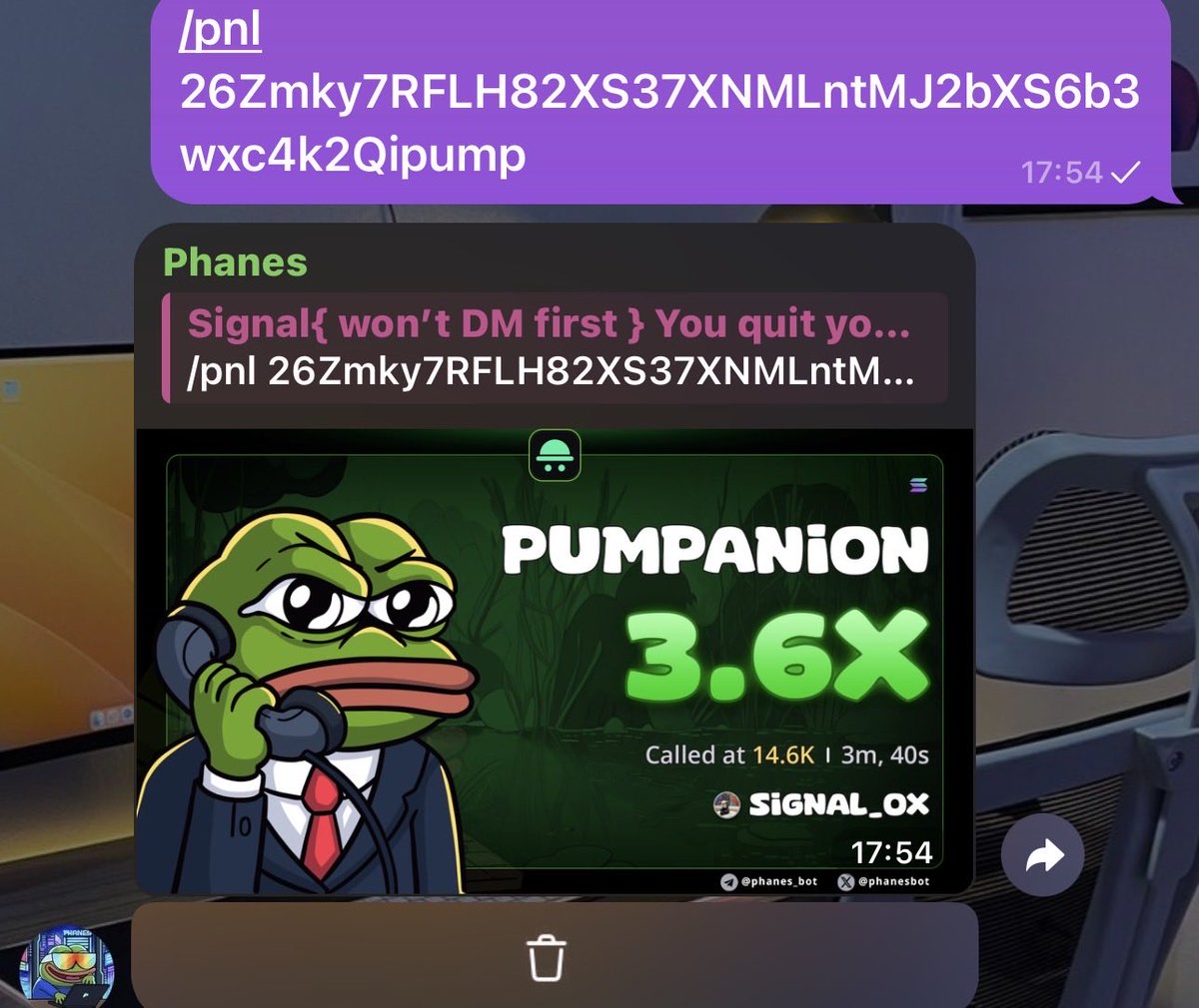 Signal_ox's tweet photo. 3X form my call on $PUMPANION

26Zmky7RFLH82XS37XNMLntMJ2bXS6b3wxc4k2Qipump https://t.co/muSKNPERei