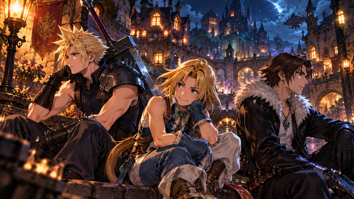 RohanStars007's tweet photo. Cloud, Squall &amp; Zidane are the PlayStation 1 RPG Leaders. https://t.co/1JcSF21RCh