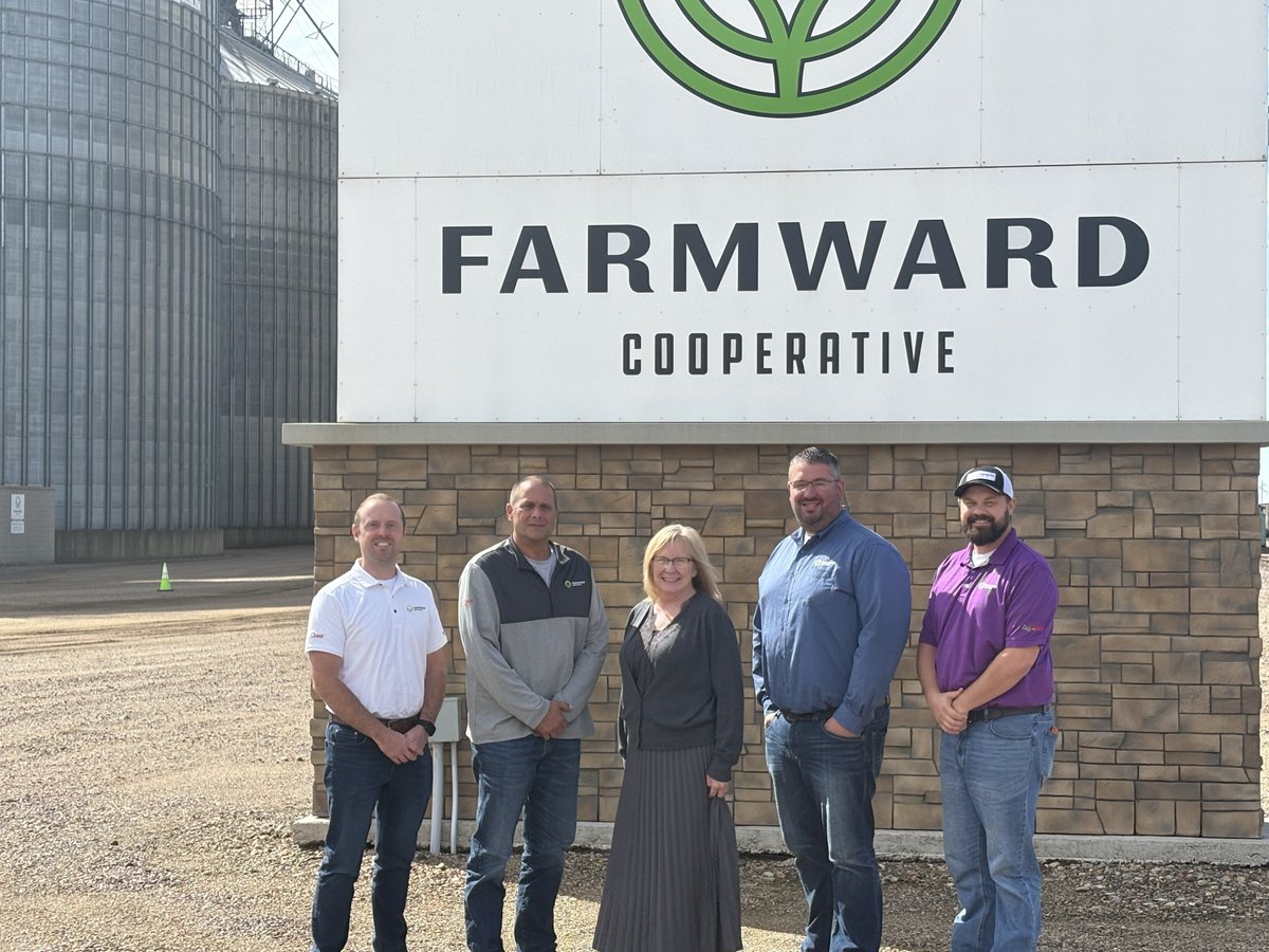 RepFischbach's tweet photo. I met with Farmward Cooperative leadership in Springfield to discuss issues impacting Minnesota farmers, including rising costs, agricultural infrastructure, and eligibility for the 45Z tax credit.

I fought to amend and extend the 45Z tax credit in the One Big Beautiful Bill to empower our farmers, and will continue working to ensure that our farmers see the benefits!