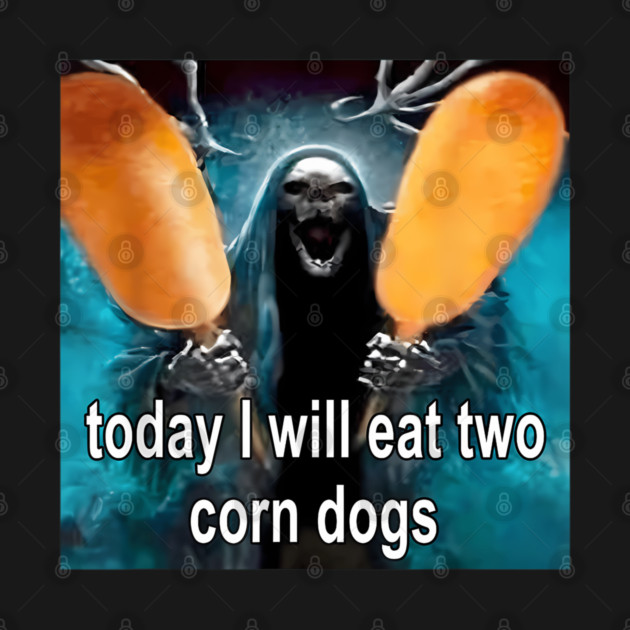sporkbeetle's tweet photo. today i will eat THREE corn dogs https://t.co/Dq0Fl5BNl6