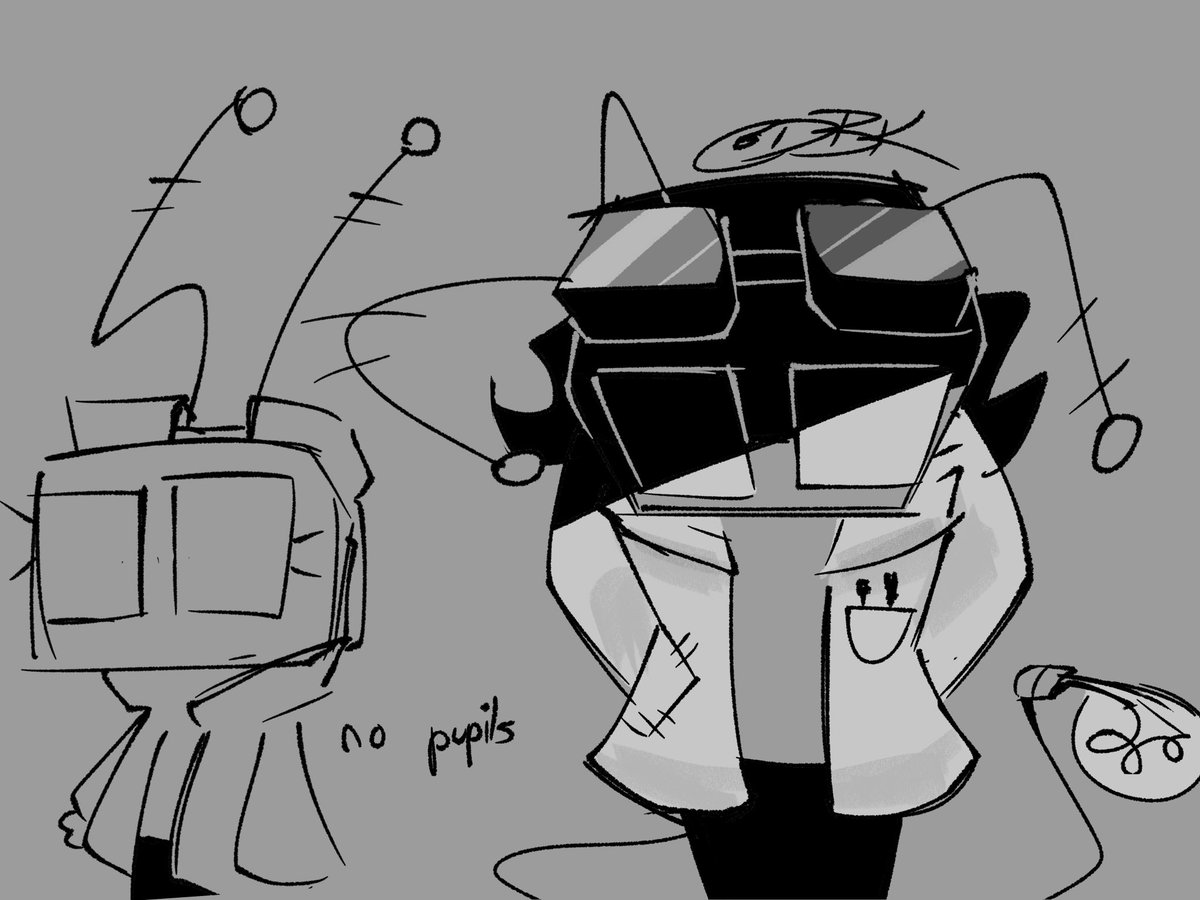 dabravekittehs's tweet photo. mad scientist vee and her assistant m-004 i need to color them wait 
#dandysworld https://t.co/VXcc1wAQJH