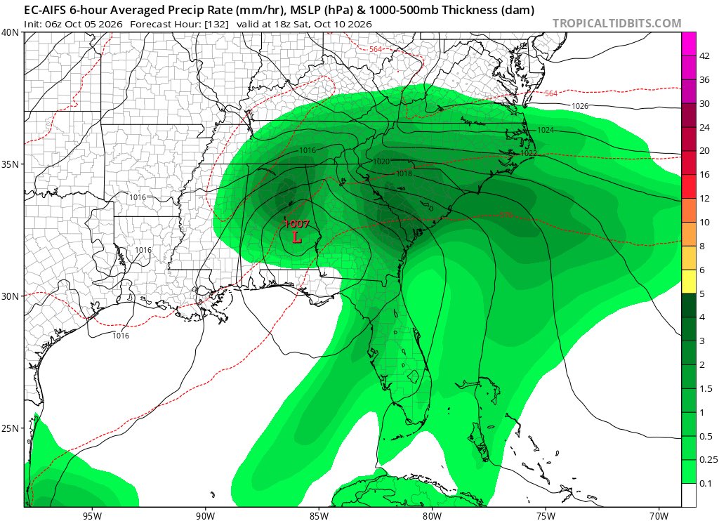 spann's tweet photo. THE GULF: Needless to say there are many, many questions about the weather for the Gulf Coast, and for Alabama this weekend. 

NHC now gives the disturbance in the far southwest Gulf a 70% chance of developing into a depression or storm. ￼￼￼And almost all of the reliable guidance brings the system northward in the direction of the central Gulf Coast. ￼

Inevitably, this will mean lots of rain this weekend for parts of the coast and the Deep South. But a word of caution… It is still simply too early to know how much rain will fall in any given location, and when the rain starts and stops. 

Once the system becomes better organized, and we gather data from hurricane hunters, forecast confidence becomes much higher. Stay tuned for updates… ￼￼￼