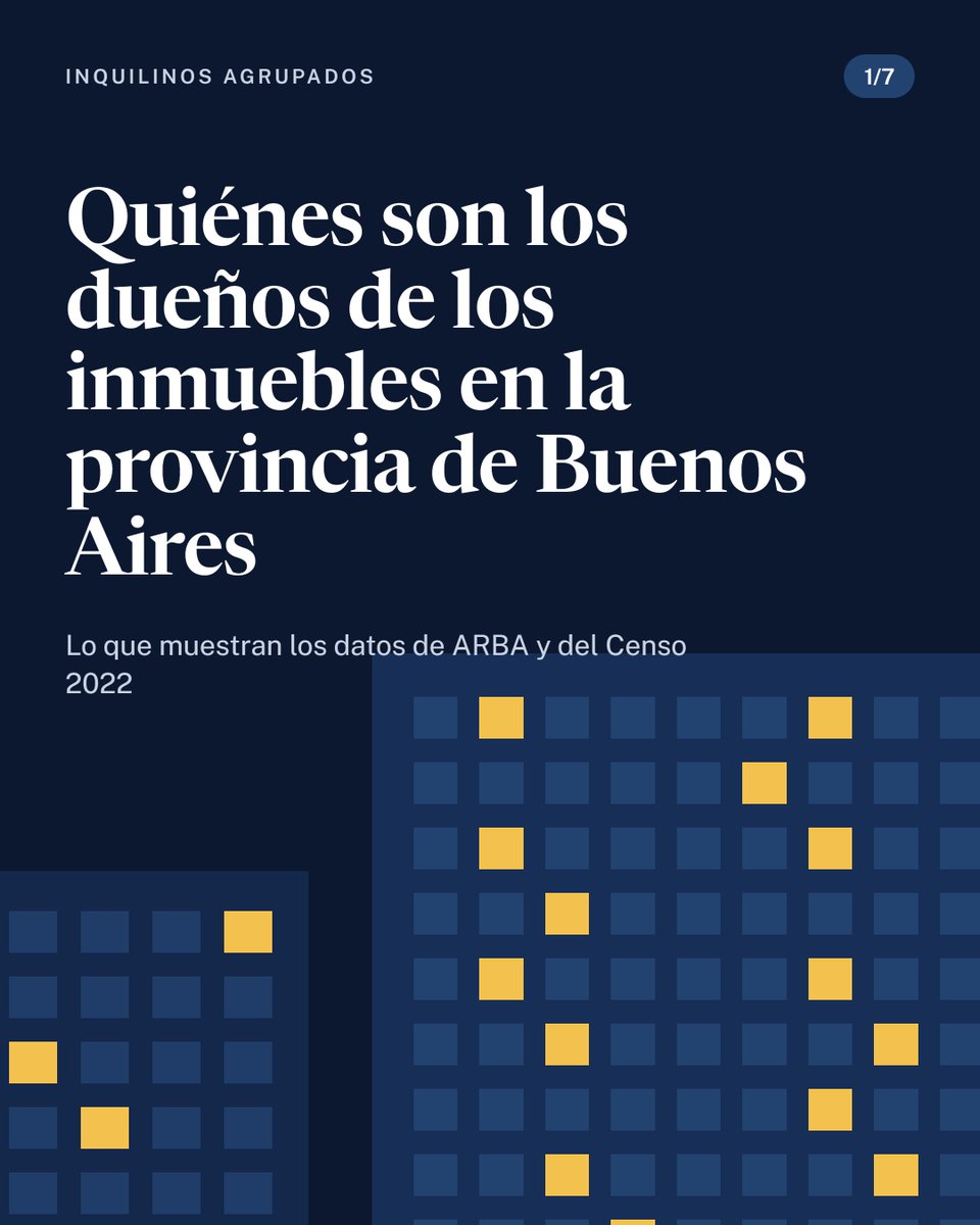 InquilinosAgrup's tweet photo. ¿Quiénes son los dueños de los inmuebles en la provincia de Buenos Aires? 
Le pedimos los datos a @arba y por primera vez tenemos resultados sobre la concentración de la vivienda. La desigualdad es inmoral.
Abrimos hilo 👇