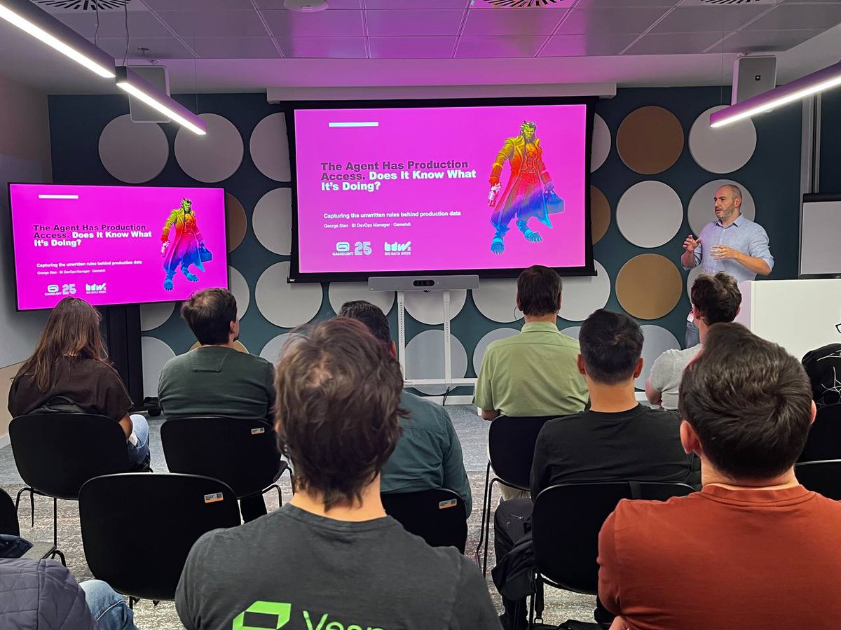 bigdataweek's tweet photo. Giving an agent production access is where the operational questions begin. George Stan from @gameloft looks at how agents already running in production are controlled and monitored, and how mistakes are stopped before they become incidents.
#bdw2026 #productionai #aiops https://t.co/KbJOrRo4pZ