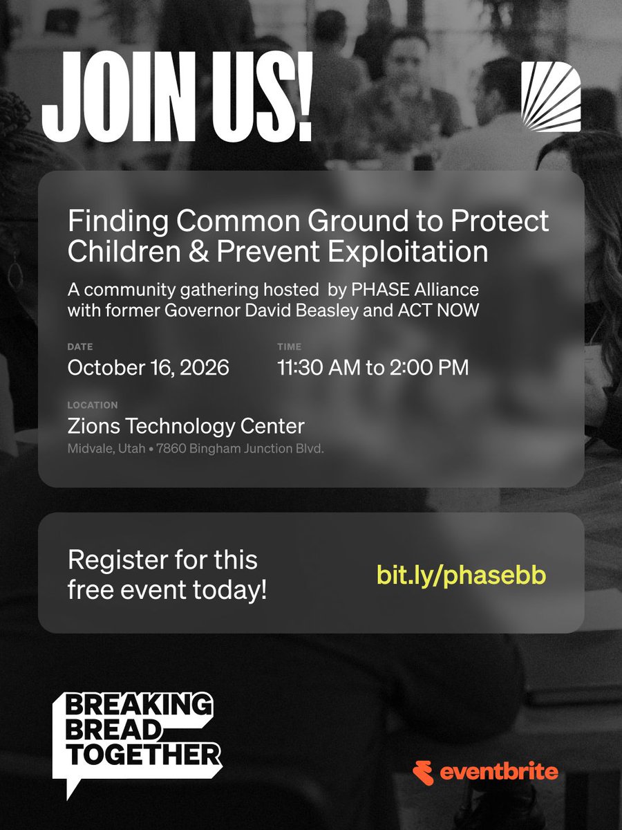 FightTheNewDrug's tweet photo. What can happen when we sit down with people we may not usually meet, listen to one another, and start with what we share? 

That's what Breaking Bread Together is all about—finding common ground to protect children and prevent exploitation.

Learn more or register to join us for this free event here: https://t.co/MsEmTWFtFG