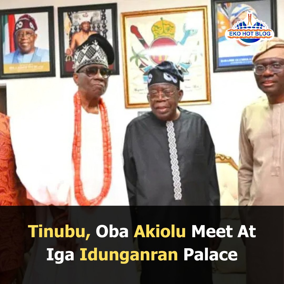 ekohotblog's tweet photo. Tinubu, Oba Akiolu Meet At Iga Idunganran Palace
President Bola Tinubu on Sunday paid a courtesy visit to the Oba of Lagos, Oba Rilwan Akiolu,..
CLICK THE LINK👇TO READ MORE!..
https://t.co/wH6BYNCBMY
#MaxDowman #UseVPN #LagosLife https://t.co/tJiXW2Q2PC
