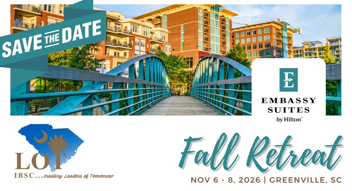 IBofSC's tweet photo. The IBSC is just about 1 month away from the 2026 LOT Fall Retreat and REGISTRATION IS HOT! The IBSC room block is filling FAST, and our room block rate ends tomorrow!! Register for this event and lock in your stay at the Embassy Suites, today! Visit: https://t.co/IG0KO8kBCx https://t.co/LnafQSnyKd