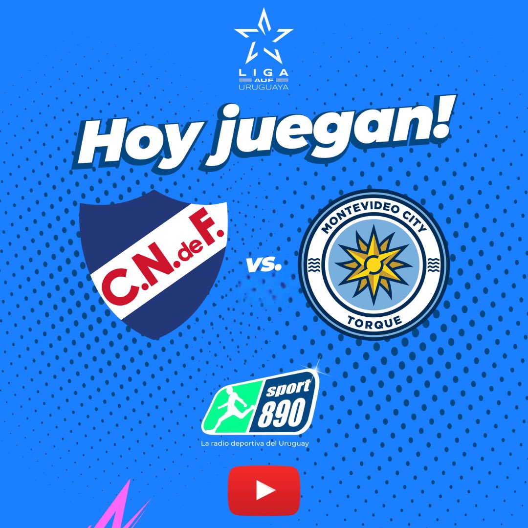 Sport890's tweet photo. NACIONAL ⚽️ MONTEVIDEO CITY TORQUE 

Por la novena fecha del Torneo Clausura, el Bolso recibe al Ciudadano en el Estadio Gran Parque Central. 

18:00 horas, #ElAntes con @JokasDiego y @A_Cancellara. 

20:00 horas, el partido con el relato de @Roberto_Moar y el comentario de @MauroMas28. Vestuarios @jorgeparietti. 

▶️ https://t.co/dUZ9pt4Y8j
📻📱💻 https://t.co/jxhVaN2I6Z

Vivilo en la Radio Deportiva del Uruguay