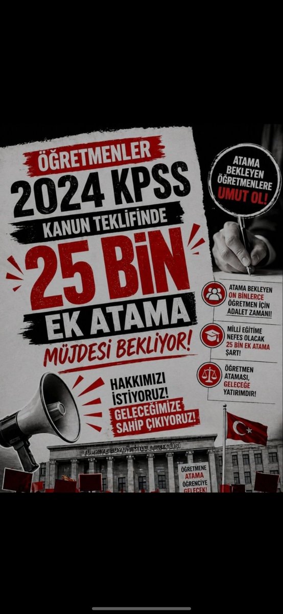 gitaristhoca's tweet photo. 2024 KPSS öğretmenlerinin talebi duyulsun. Ek atama yapılarak öğretmenler öğrencileriyle buluşturulsun. Hakkımız geri verilsin, müjde bekliyoruz.

@RTErdogan @oktay_saral @AvOzlemZengin
#SonKPSSninHakkıEkAtama #SonKPSSÇözümBekliyorMEB https://t.co/N3Lt1fcMrv
